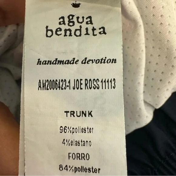 Agua Bendita Swim Trunks Floral 36 - Picture 8 of 9